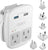 World-Way 6 Travel Adapter Kit | 2 USB + 2 US Outlets - Grounded (WPS-2B) Ceptics