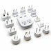 World-Way 6 Travel Adapter Kit | 2 USB + 2 US Outlets - Grounded (WPS-2B) Ceptics