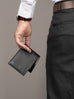 Wealth Ward Black Bi-folded Wallet Classy Leather Bags