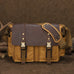 Waterproof Canvas Camera Bag Shoulder Bag Case SLR/DSLR Camera Bags Canvas And Leather Camera Bags RockCow Leather Studio