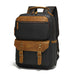 Waterproof Canvas Leather Backpack Large Travel School Bag Mens Laptop Rucksack Unisex Hiking College Backpack RockCow Leather Studio