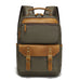 Waterproof Canvas Leather Backpack Large Travel School Bag Mens Laptop Rucksack Unisex Hiking College Backpack RockCow Leather Studio