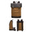 Waterproof Canvas Travel Backpack Full Grain Leather And Canvas Laptop Backpack Flap Cover Camera Backpack RockCow Leather Studio