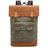 Waterproof Canvas Travel Backpack Full Grain Leather And Canvas Laptop Backpack Flap Cover Camera Backpack RockCow Leather Studio