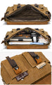 Waterproof Waxed Canvas Camera Bag Canvas With Leather DSLR Camera Bag Canvas Shoulder Messenger Bag RockCow Leather Studio