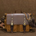 Waterproof Waxed Canvas Camera Bag Canvas With Leather DSLR Camera Bag Canvas Shoulder Messenger Bag RockCow Leather Studio