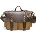 Waterproof Waxed Canvas Camera Bag Canvas With Leather DSLR Camera Bag Canvas Shoulder Messenger Bag RockCow Leather Studio