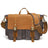 Waterproof Waxed Canvas Camera Bag Canvas With Leather DSLR Camera Bag Canvas Shoulder Messenger Bag RockCow Leather Studio