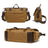 Waterproof Waxed Canvas Camera Bag Canvas With Leather DSLR Camera Bag Canvas Shoulder Messenger Bag RockCow Leather Studio