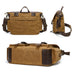 Waterproof Waxed Canvas Camera Bag Canvas With Leather DSLR Camera Bag Canvas Shoulder Messenger Bag RockCow Leather Studio