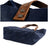 Waterproof Waxed Canvas Handbag Full Grain Leather With Canvas Tote Bag Vintage Style Big Shoulder Bag RockCow Leather Studio