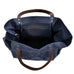 Waterproof Waxed Canvas Handbag Full Grain Leather With Canvas Tote Bag Vintage Style Big Shoulder Bag RockCow Leather Studio