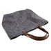 Waterproof Waxed Canvas Handbag Full Grain Leather With Canvas Tote Bag Vintage Style Big Shoulder Bag RockCow Leather Studio