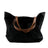 Waterproof Waxed Canvas Handbag Full Grain Leather With Canvas Tote Bag Vintage Style Big Shoulder Bag RockCow Leather Studio
