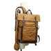 Waxed Canvas Backpack Canvas Rolltop Backpack Waterproof Canvas Laptop Backpack Large Capacity Travel Backpack RockCow Leather Studio
