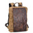 Waxed Canvas Backpack Handmade Waxed Canvas Rucksack School Backpack Mens Laptop Backpack Large Travel Backpack RockCow Leather Studio