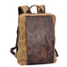Waxed Canvas Backpack Handmade Waxed Canvas Rucksack School Backpack Mens Laptop Backpack Large Travel Backpack RockCow Leather Studio