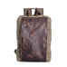 Waxed Canvas Backpack Handmade Waxed Canvas Rucksack School Backpack Mens Laptop Backpack Large Travel Backpack RockCow Leather Studio