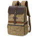 Waxed Canvas Backpack Large Travel Backpack Canvas School Rucksack Laptop Backpack Unisex Weekender Backpack RockCow Leather Studio
