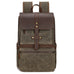 Waxed Canvas Backpack Large Travel Backpack Canvas School Rucksack Laptop Backpack Unisex Weekender Backpack RockCow Leather Studio