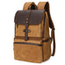 Waxed Canvas Backpack Large Travel Backpack Canvas School Rucksack Laptop Backpack Unisex Weekender Backpack RockCow Leather Studio
