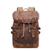 Waxed Canvas Backpack Mens Canvas With Leather Travel Backpack Retro Waterproof Canvas Laptop Backpack RockCow Leather Studio