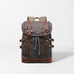 Waxed Canvas Backpack Mens Canvas With Leather Travel Backpack Retro Waterproof Canvas Laptop Backpack RockCow Leather Studio
