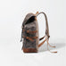 Waxed Canvas Backpack Mens Canvas With Leather Travel Backpack Retro Waterproof Canvas Laptop Backpack RockCow Leather Studio