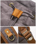 Waxed Canvas Backpack Retro Full Grain Leather And Canvas Travel Backpack Waterproof Outdoor Climbing Backpack RockCow Leather Studio