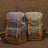 Waxed Canvas Backpack Retro Full Grain Leather And Canvas Travel Backpack Waterproof Outdoor Climbing Backpack RockCow Leather Studio
