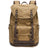 Waxed Canvas Backpack Retro Full Grain Leather And Canvas Travel Backpack Waterproof Outdoor Climbing Backpack RockCow Leather Studio