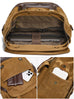 Waxed Canvas Backpack Retro Full Grain Leather And Canvas Travel Backpack Waterproof Outdoor Climbing Backpack RockCow Leather Studio