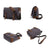 Waxed Canvas Crossbody Bag Canvas Messenger Bag Canvas Shoulder Bag Canvas Leather Satchel For Men RockCow Leather Studio