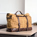 Waxed Canvas Duffel Bag Waterproof Canvas Travel Weekend Bag  Carry on Weekender Overnight Bag For Mens RockCow Leather Studio