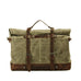 Waxed Canvas Duffel Bag Waterproof Canvas Travel Weekend Bag  Carry on Weekender Overnight Bag For Mens RockCow Leather Studio