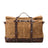 Waxed Canvas Duffel Bag Waterproof Canvas Travel Weekend Bag  Carry on Weekender Overnight Bag For Mens RockCow Leather Studio