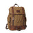 Waxed Canvas Laptop Backpack Flap Cover Canvas Travel Backpack Waterproof Canvas School Backpack Outdoor Backpack RockCow Leather Studio