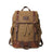 Waxed Canvas Laptop Backpack Flap Cover Canvas Travel Backpack Waterproof Canvas School Backpack Outdoor Backpack RockCow Leather Studio