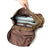 Waxed Canvas Laptop Backpack Flap Cover Canvas Travel Backpack Waterproof Canvas School Backpack Outdoor Backpack RockCow Leather Studio