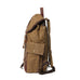 Waxed Canvas Laptop Backpack Flap Cover Canvas Travel Backpack Waterproof Canvas School Backpack Outdoor Backpack RockCow Leather Studio