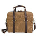Waxed Canvas Messenger Bag Canvas Briefcase Laptop Bag Leather Crossbody Bag Work briefcase Canvas Briefcase For Men RockCow Leather Studio