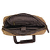Waxed Canvas Messenger Bag Canvas Briefcase Laptop Bag Leather Crossbody Bag Work briefcase Canvas Briefcase For Men RockCow Leather Studio
