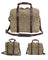 Waxed Canvas Messenger Bag Canvas Briefcase Laptop Bag Leather Crossbody Bag Work briefcase Canvas Briefcase For Men RockCow Leather Studio