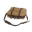 Waxed Canvas Messenger Bag Canvas Briefcase Laptop Bag Leather Crossbody Bag Work briefcase Canvas Briefcase For Men RockCow Leather Studio