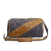 Waxed Canvas Messenger Bag Full Grain Leather And Canvas Crossbody Bag Canvas Shoulder Bag Gift for Men Him RockCow Leather Studio