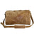 Waxed Canvas Messenger Bag Full Grain Leather And Canvas Crossbody Bag Canvas Shoulder Bag Gift for Men Him RockCow Leather Studio