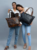 Portland Leather Tote with Zipper Classy Leather Bags