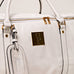 White Leather Weekender Duffle Bag Sole Premise