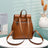 Women's Top Grain Leather Backpack Simple Style City Backpack Natural Cowhide Leather Rucksack Classic Elegant Leather Backpack RockCow Leather Studio