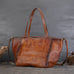 Womens Large Leather Tote Bag Retro Leather Shoulder Bag Shopping Tote Bag RockCow Leather Studio